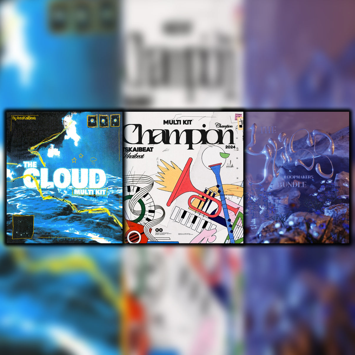 ⛈️ The Cloud X 🏆 The Champions X 🌺 Bliss Multi Kit Bundle The Loop Cart